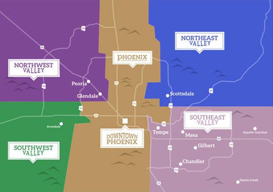 Commercial Construction Scottsdale AZ Map